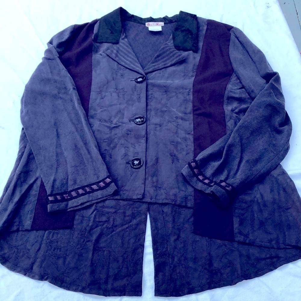 Vintage Neil & David Mixed Media Lagenlook renaissance Top